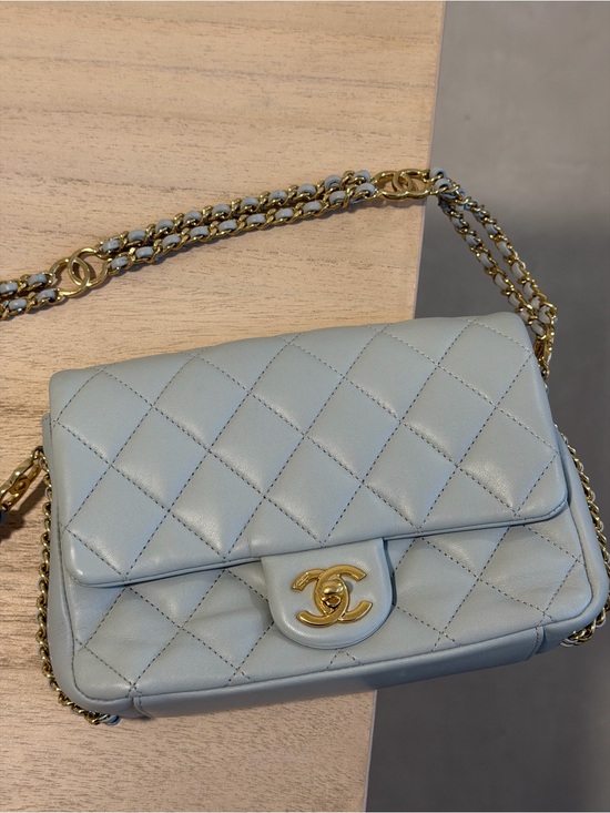 CHANEL Handbags - CHANEL Seasonal CC You Flap in Grey Lambskin and GHW